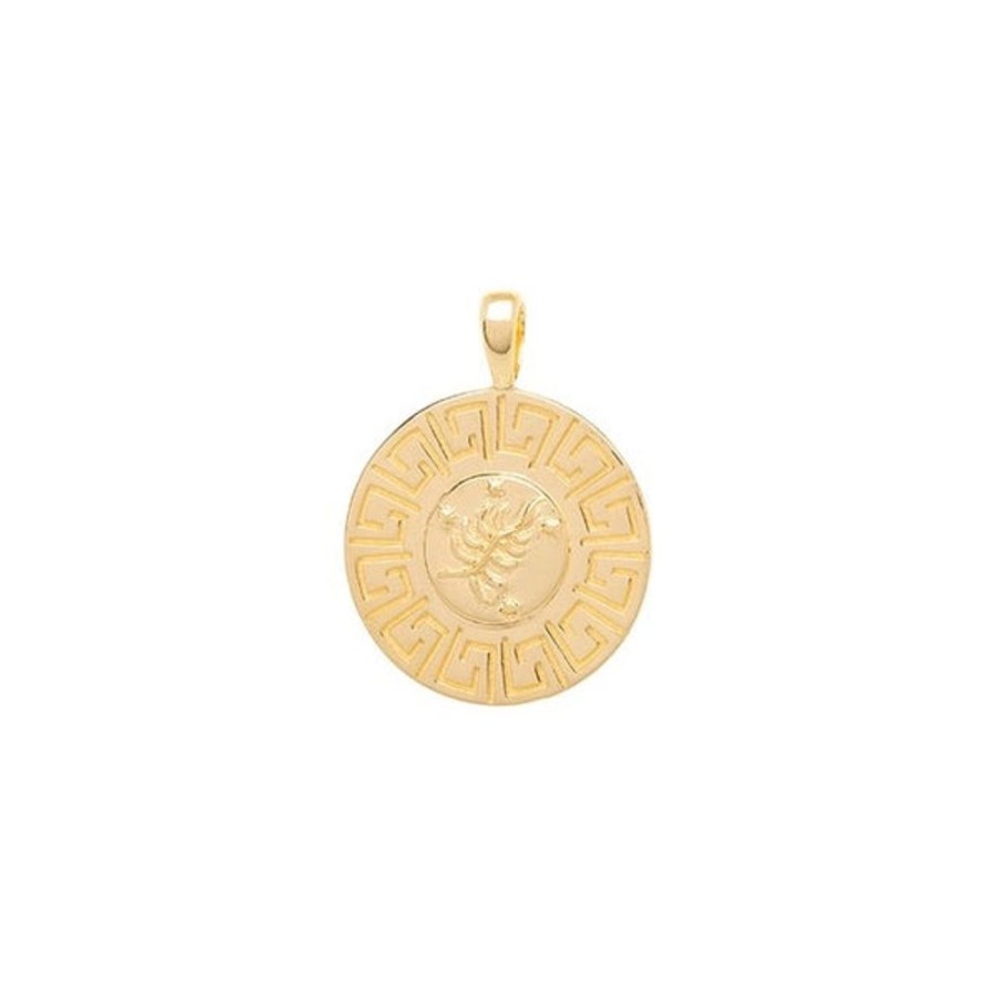 Jewelry Hermina Athens | The Tower Square Tarot Charm Silver