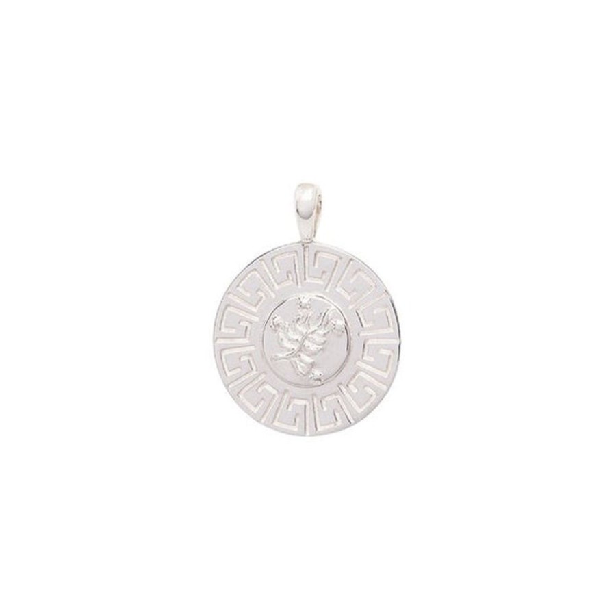 Jewelry Hermina Athens | The Tower Square Tarot Charm Silver