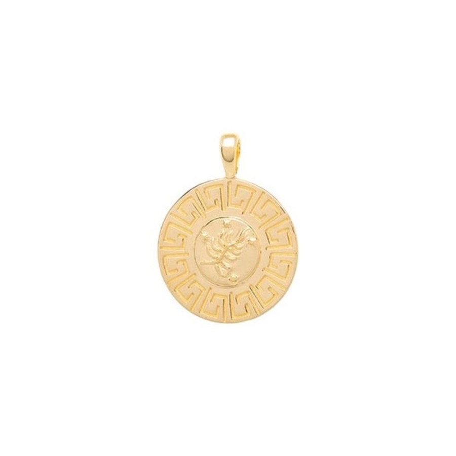 Jewelry Hermina Athens | The Moon Square Tarot Charm Silver