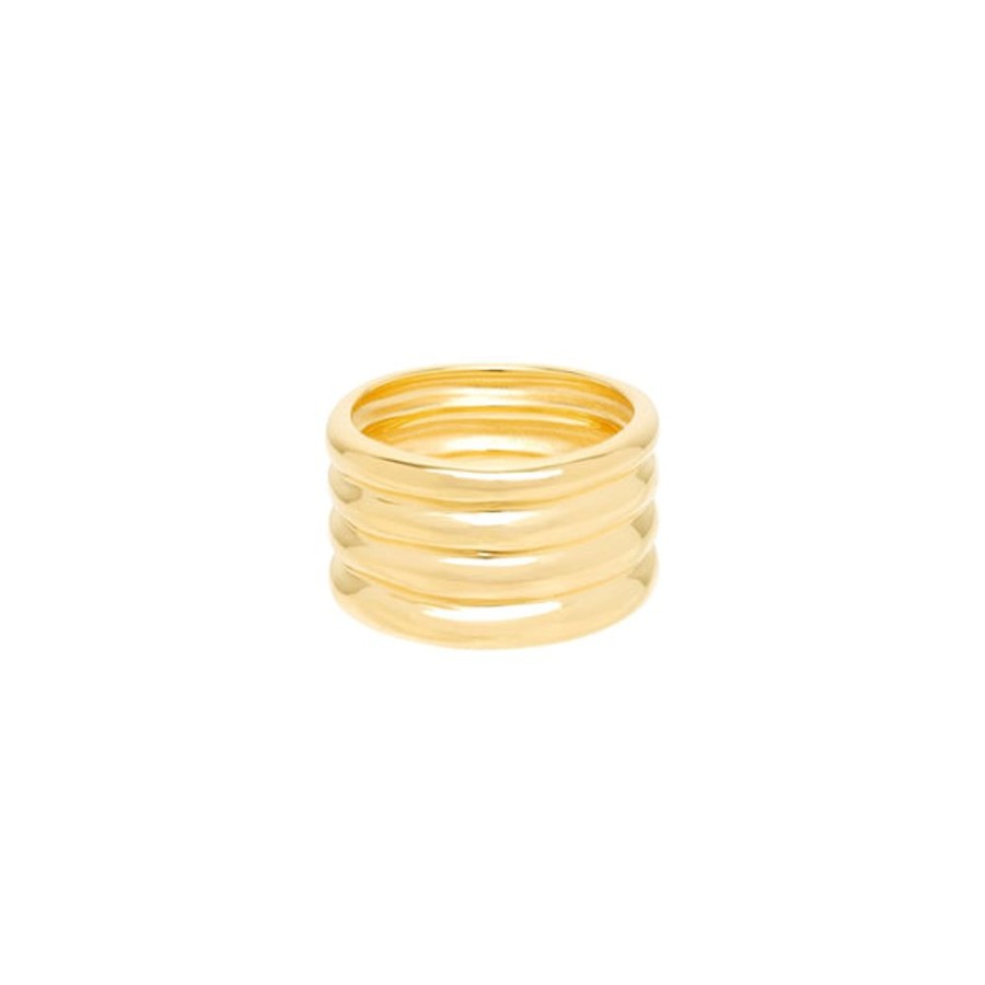 Jewelry Luiny | Mondrian Ring Pink Gold + Pink