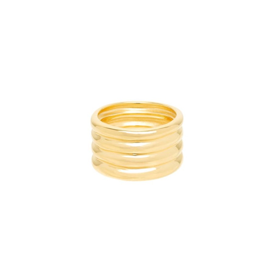 Jewelry Keane | Tri Color Twisted Ring Yellow, Orange + Hot Pink