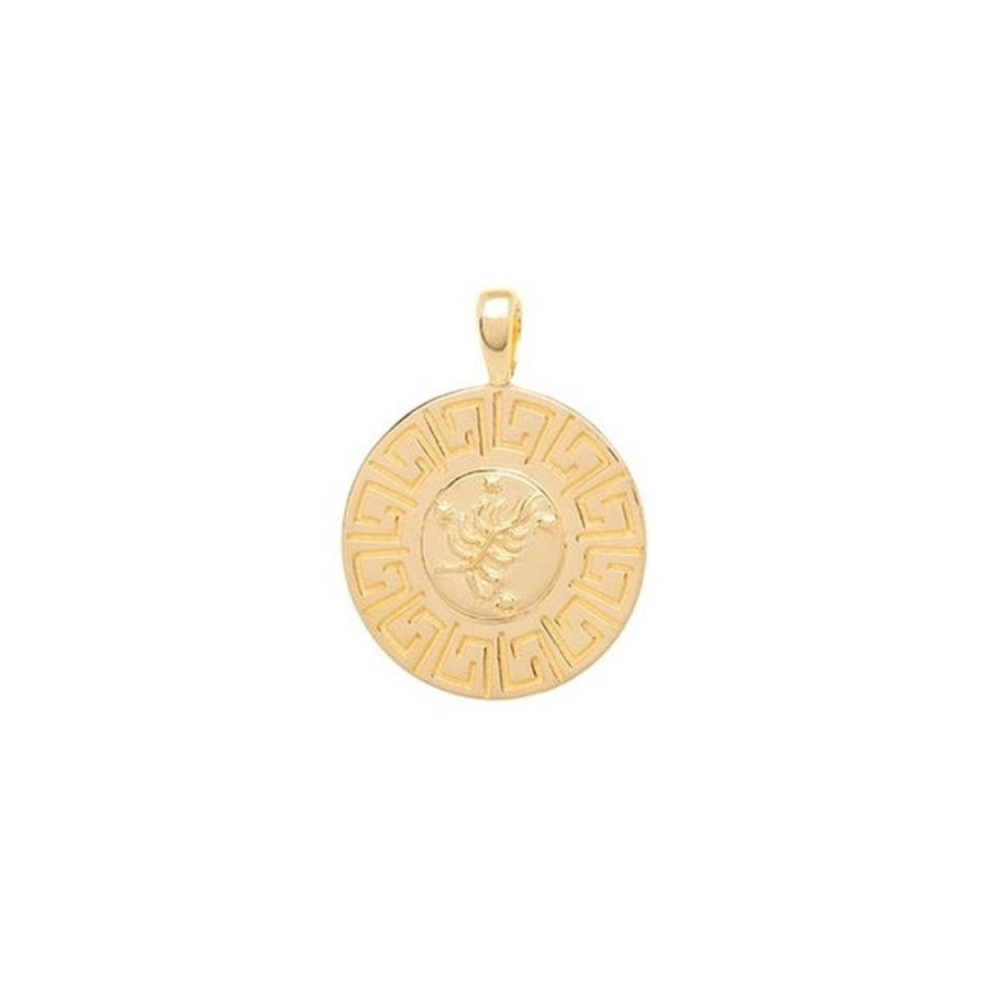 Jewelry Hermina Athens | The Moon Square Tarot Charm Gold