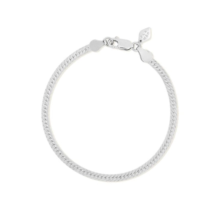 Jewelry Flawed | Square Chain Bracelet Silver